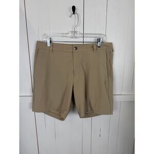 Lululemon Men's Beige Sweat Shorts Polyester Size 32 NWOT